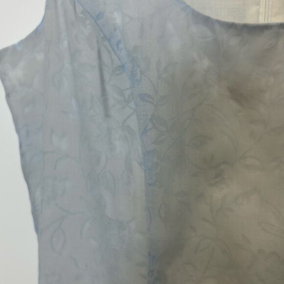 Laura Ashley Rare Vintage Cottage Core Floral Blue Maxi Dress Size 6 - Picture 4 of 10